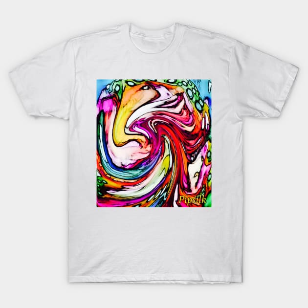 swirl T-Shirt by Pipsilk